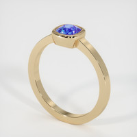 0.67 Ct. Blue Sapphire Ring, 10K Yellow Gold 2