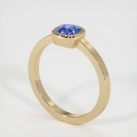 0.63 Ct. Blue Sapphire Ring, 10K Yellow Gold 2