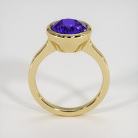 3.51 Ct. Violetish Blue Tanzanite Ring, 10K Yellow Gold 3