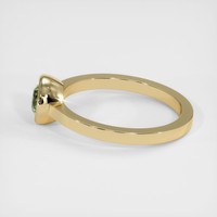 0.63 Ct. Green Sapphire Ring, 10K Yellow Gold 4