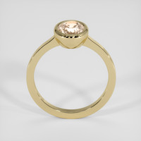 1.10 Ct. Peach Morganite Ring, 14K Yellow Gold 3