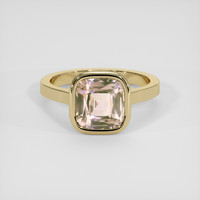 3.43 Ct. Padparadscha Sapphire Ring, 14K Yellow Gold 1