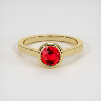 1.07 Ct. Ruby Ring, 14K Yellow Gold 1