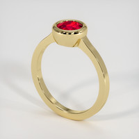 1.07 Ct. Ruby Ring, 14K Yellow Gold 2