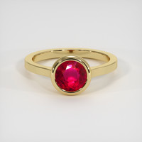 1.55 Ct. Ruby Ring, 14K Yellow Gold 1