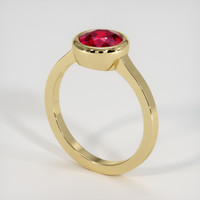 1.55 Ct. Ruby Ring, 14K Yellow Gold 2