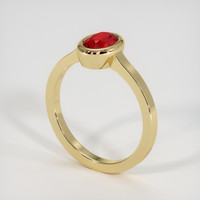 1.02 Ct. Ruby Ring, 14K Yellow Gold 2