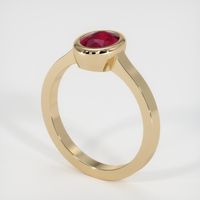 0.97 Ct. Ruby Ring, 14K Yellow Gold 2