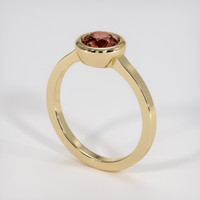1.07 Ct. Padparadscha Sapphire Ring, 14K Yellow Gold 2