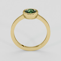 0.89 Ct. Green Sapphire Ring, 14K Yellow Gold 3