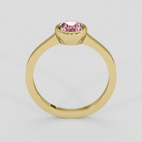 1.09 Ct. Pink Sapphire Ring, 14K Yellow Gold 3