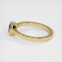 0.70 Ct. Blue Sapphire Ring, 14K Yellow Gold 4