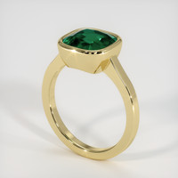 2.58 Ct. Emerald Ring, 18K Yellow Gold 2