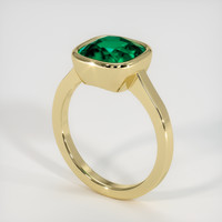 2.62 Ct. Emerald Ring, 18K Yellow Gold 2