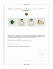 Emerald Ring 4.66 Ct. 18K Yellow Gold Appraisal