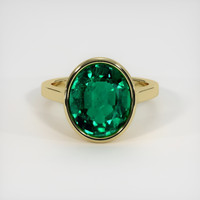 Emerald Ring 4.66 Ct. 18K Yellow Gold Preview