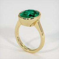Emerald Ring 4.66 Ct. 18K Yellow Gold Preview