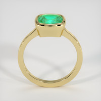 1.26 Ct. Emerald Ring, 18K Yellow Gold 3