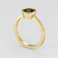 0.88 Ct. Multi Color Tourmaline Ring, 18K Yellow Gold 2