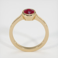 0.97 Ct. Ruby Ring, 18K Yellow Gold 3
