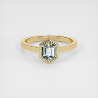 1.36 Ct. Bi Color Sapphire Ring, 18K Yellow Gold 1
