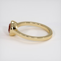 1.07 Ct. Padparadscha Sapphire Ring, 18K Yellow Gold 4