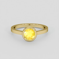 1.11 Ct. Yellow Sapphire Ring, 18K Yellow Gold 1