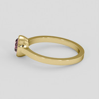 1.09 Ct. Pink Sapphire Ring, 18K Yellow Gold 4