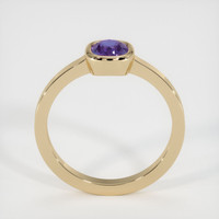 0.66 Ct. Sapphire Ring, 18K Yellow Gold 3