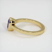 1.30 Ct. Bluish Purple Sapphire Ring, 18K Yellow Gold 4