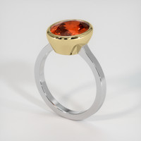 5.16 Ct. Gemstone Ring, 14K Yellow & White 2