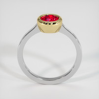 1.07 Ct. Ruby Ring, 14K Yellow & White 3