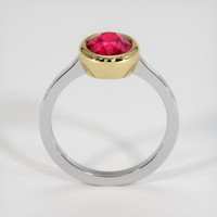 2.03 Ct. Ruby Ring, 14K Yellow & White 3