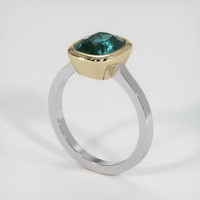 4.07 Ct. Sapphire Ring, 14K Yellow & White 2