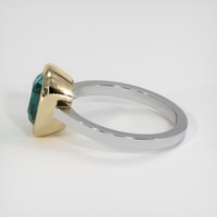 4.07 Ct. Sapphire Ring, 14K Yellow & White 4