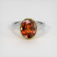 5.16 Ct. Gemstone Ring, 18K Yellow & White 1