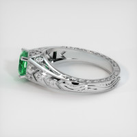 0.98 Ct. Emerald Ring, Platinum 950 4