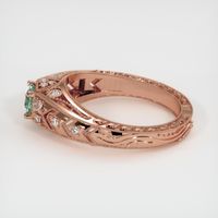 0.57 Ct. Green Sapphire Ring, 14K Rose Gold 4