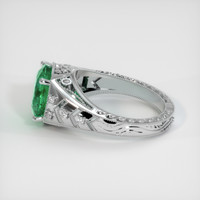 2.95 Ct. Emerald Ring, 18K White Gold 4