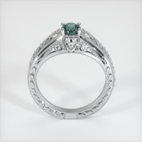 0.48 Ct. Greyish Blue Sapphire Ring, 18K White Gold 3