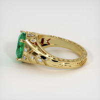 2.95 Ct. Emerald Ring, 18K Yellow Gold 4