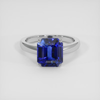4.22 Ct. Blue Sapphire Ring, Platinum 950 1