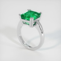 6.20 Ct. Emerald Ring, Platinum 950 2