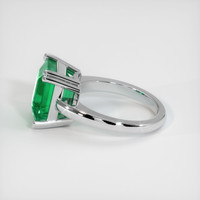 6.20 Ct. Emerald Ring, Platinum 950 4