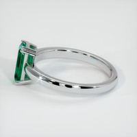 0.88 Ct. Emerald  Ring - Platinum 950