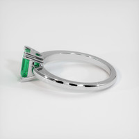 0.82 Ct. Emerald Ring, Platinum 950 4