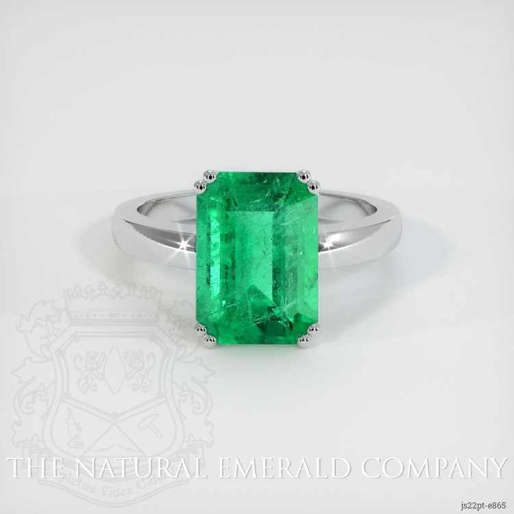 Emerald Ring 3.56 Ct. Platinum 950 | The Natural Emerald Company