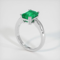 2.63 Ct. Emerald Ring, Platinum 950 2
