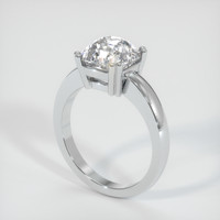 2.75 Ct. White Sapphire Ring, Platinum 950 2