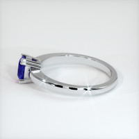 0.76 Ct. Blue Sapphire Ring, 10K White Gold 4